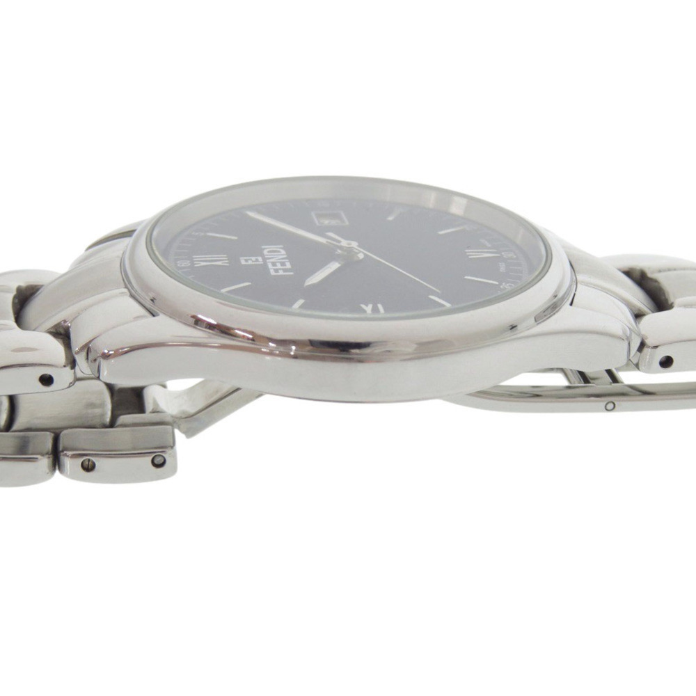 Fendi 210G Stainless Steel Black Dial Silver Quartz Watch 1818 FENDI - Picture 7 of 7